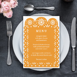 ORANGE MEXICAY PAPEL PICADO-meny Meddelande