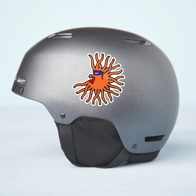 Orange Migrosalt Klistermärken (Hjälmsidan)