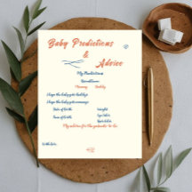 Orange minimalistisk könsneutral baby shower-lek