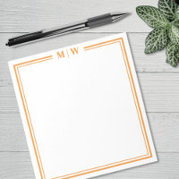 Orange Minimalistisk Monogram