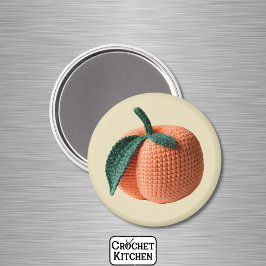 Orange Minimalistisk mormor Frukspott Peach Magnet
