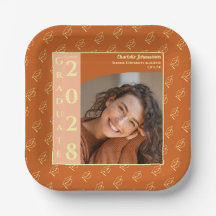 Orange Modern Foto Examenfestivitéer