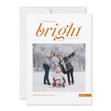 Orange Modern skript Bright Days Ahead Photo