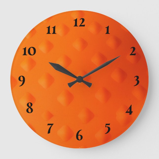 Orange modern stor klocka (Framsida)