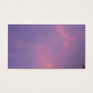 Orange moln på blå himmel vid soluppgången visitkort