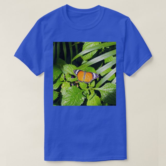 Orange Monarch Butterfly Niagara Falls City Kanada T Shirt (Design framsida)