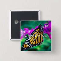 Orange Monarch Butterfly Utforska ett modernt skri