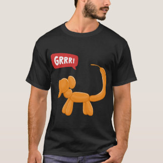 Orange Monkey Party Balloon Hund - GRRR! T Shirt