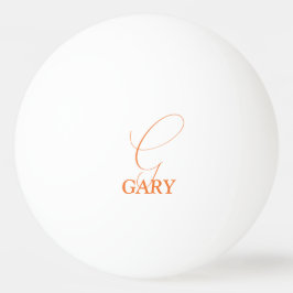 Orange Monogram Pingisboll