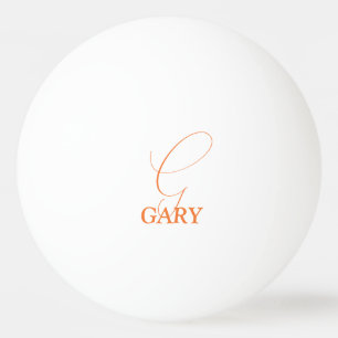 Orange Monogram Pingisboll