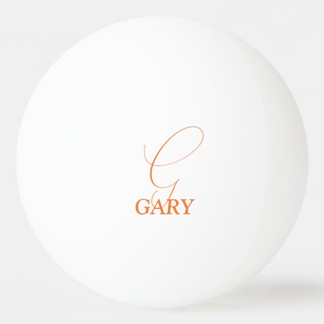Orange Monogram Pingisboll (Framsidan)