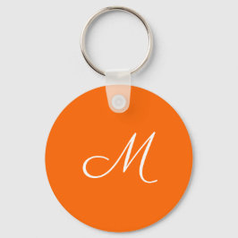 orange - monogrammet nyckelring