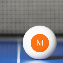 orange - monogrammet pingisboll