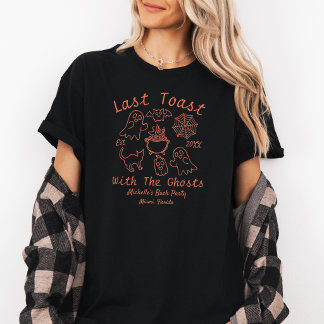 Orange Monokrom Sista Skål Halloween Bach-fest T Shirt