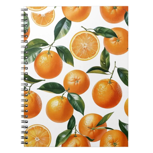 Orange Mönster Anteckningsbok (Framsidan)