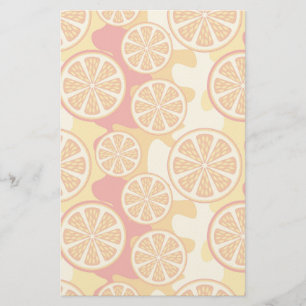 Orange mönster brevpapper