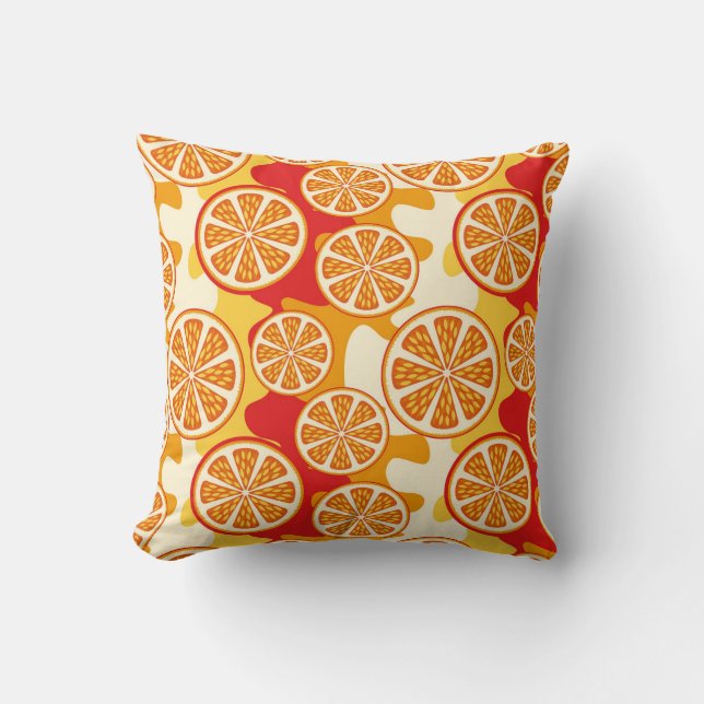 Orange mönster kudde (Framsida)
