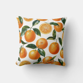 Orange Mönster Kudde