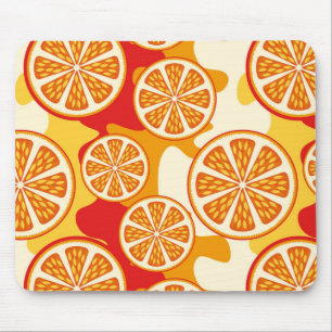 Orange mönster musmatta