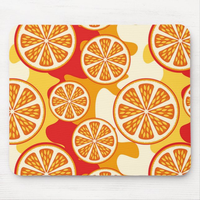 Orange mönster musmatta (Framsidan)