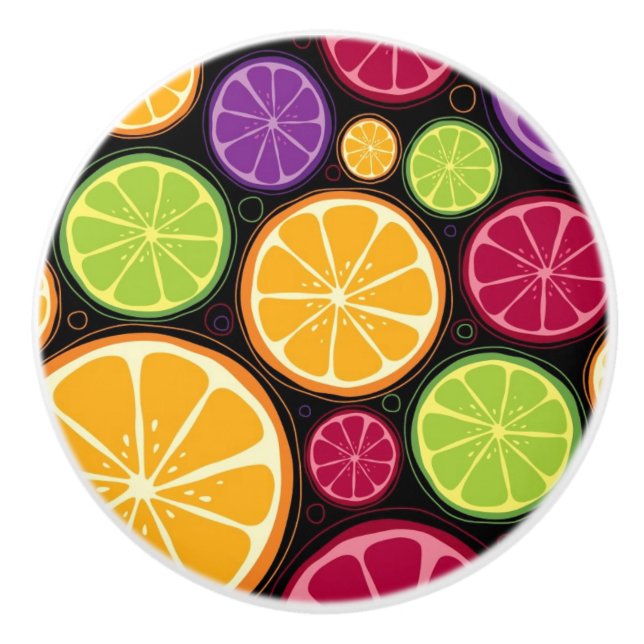 Orange mönster och bakgrund knopp (Framsidan)