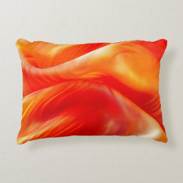 Orange Mönster Prydnadskudde