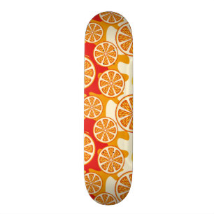 Orange mönster skateboard bräda 20,5 cm