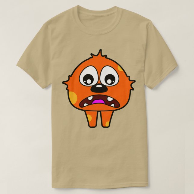 Orange Monster T Shirt (Design framsida)