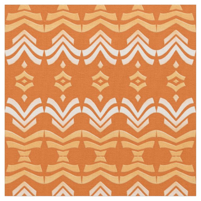 orange mönster tyg (Närbild)