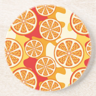 Orange mönster underlägg sandsten