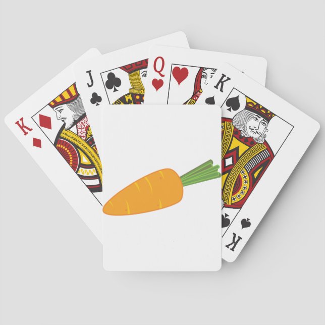 Orange Morot Grönsak Casinokort (Baksidan)