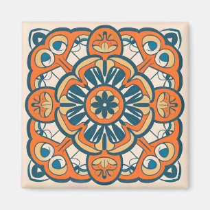 orange mosaik magnet