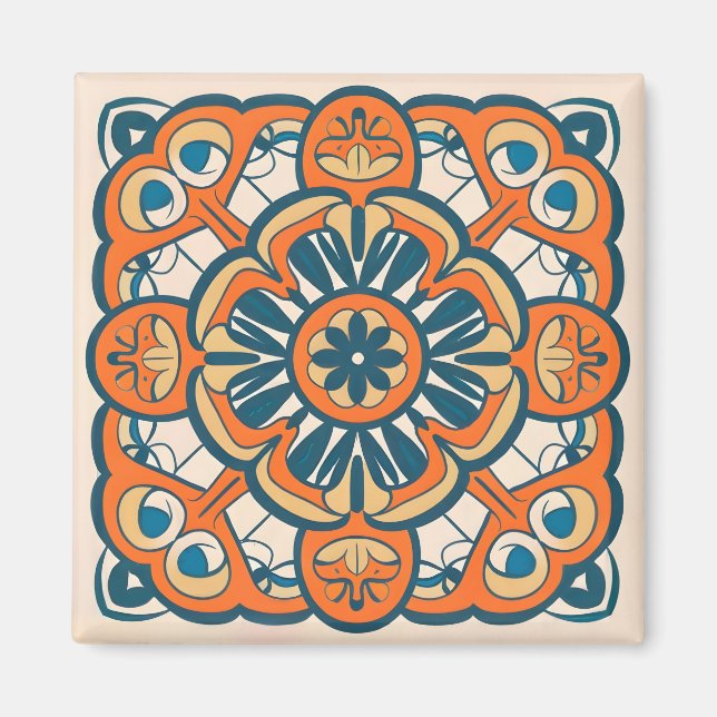 orange mosaik magnet (Framsidan)