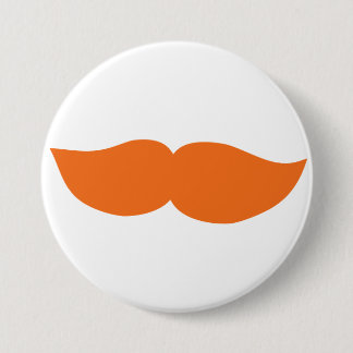 Orange Moustache Knapp