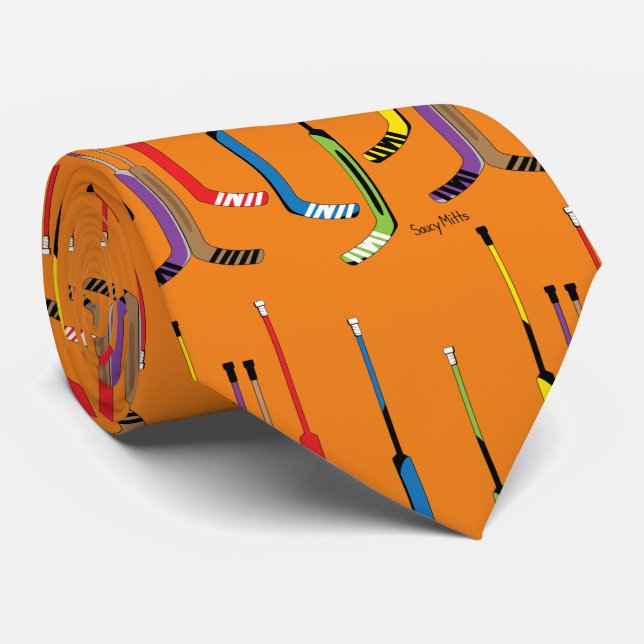 Orange Multi Färg Hockey Goalie Sticks Slips (Rullad)