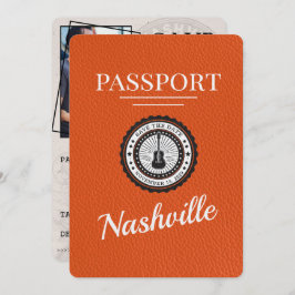 Orange Nashville Passport Spara datum Spara Datumet