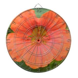 Orange Nasturtium Flower Dart Board Piltavla