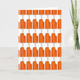 Orange n'Cream Creamsicle Popsicle Notecards Kort