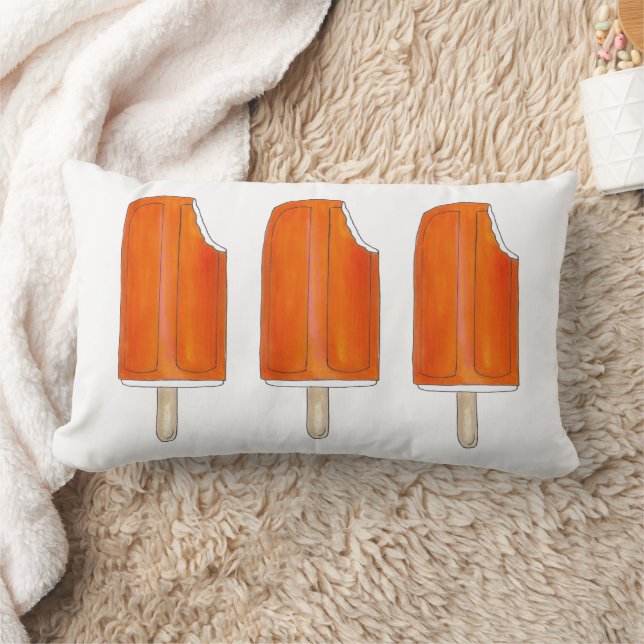 Orange n'Cream Ice Creamsicle Popsicles Lumbarkudde (Filt)
