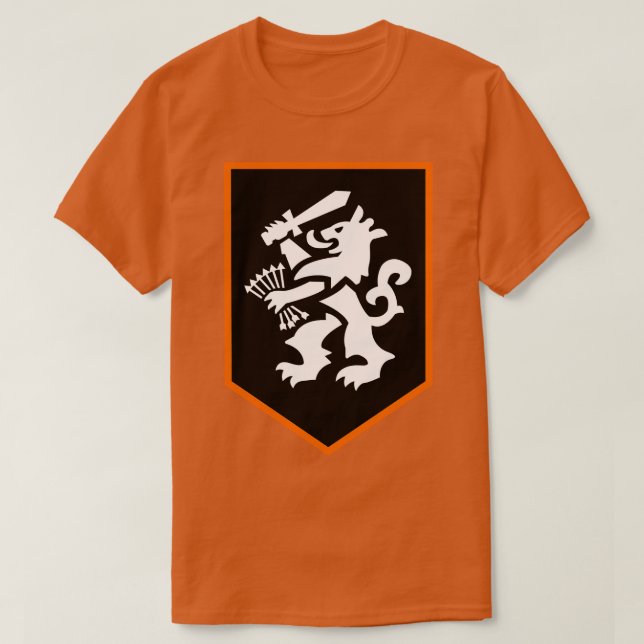 orange Nederländernas lejona emblem T Shirt (Design framsida)