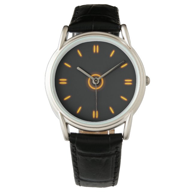 Orange Neon Armbandsur (Framsida)