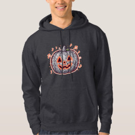 Orange Neon Disco Pumpa Tröja för Vuxna Hoodie