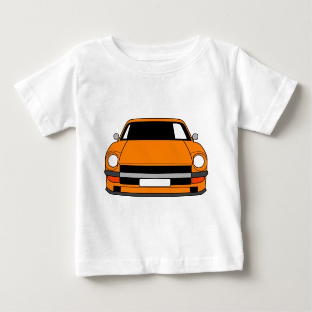 Orange Nissan 240z T skjorta T Shirt (Framsida)