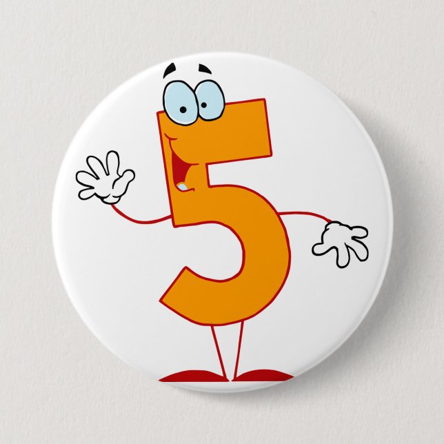 Orange Nummer 5 Knapp (Framsida)