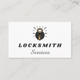 Orange Nyckel Funky Logotyp House Lockout Nyckel S Visitkort