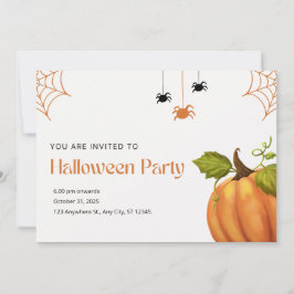 Orange och Beige Illustrative Happy halloween