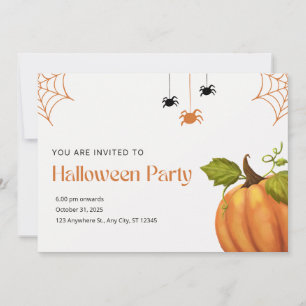 Orange och Beige Illustrative Happy halloween