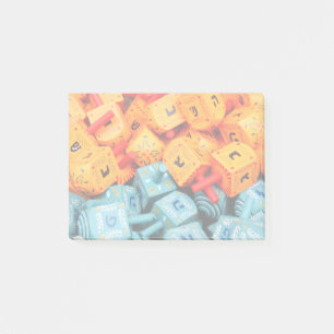 Orange och blå drömmar post-it block