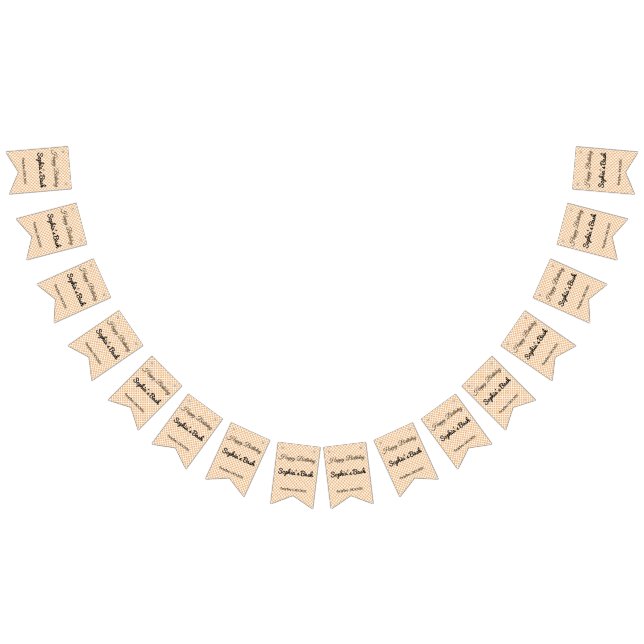 Orange och blå geometrisk diameter Mönster Tapet Vimplar (Alla)