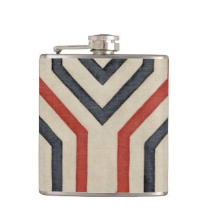 Orange och blå grafik, Linjer Fickplunta